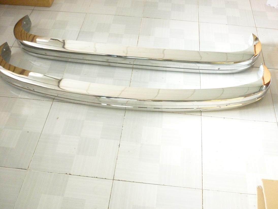 VW Karmann Ghia Stainless Steel Bumpers 1972-1974